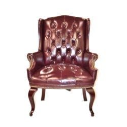 Find new red leather reading chair at outlet prices at Office Furniture Outlet