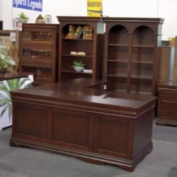 Find new traditional mahogany office desk at outlet prices at Office Furniture Outlet