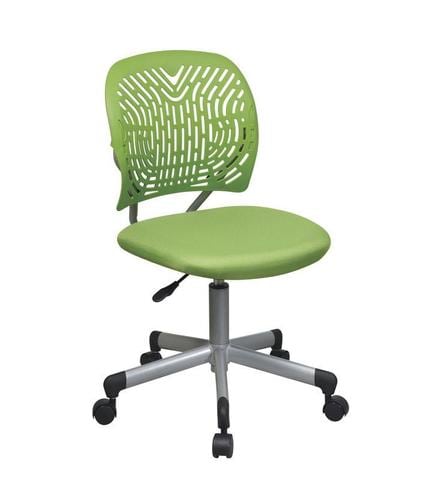 Find Office Star OSP Designs 166006-6 Designer Task Chair in Green Fabric and Plastic Back near me at OFO Orlando