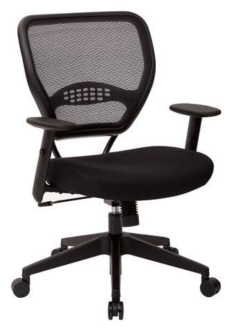 Find Office Star Space Seating 5500 Professional Black AirGrid® Back Managers Chair with Black Mesh Fabric Seat near me at OFO Orlando