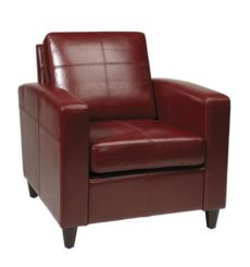 Find Office Star Ave Six VNS51A-CBD Venus Club Chair (Tool-Less Assembly) in Crimson Red Eco Leather near me at OFO Orlando