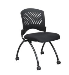 Find Office Star Pro-Line II 83220-30 Deluxe Armless Folding Chair With Silver/Metal Back
