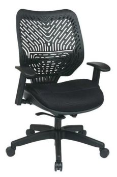 Find Office Star Space Seating 86-M33BN2W Unique Self Adjusting SpaceFlex® Back and Raven Mesh Seat Managers Chair near me at OFO Orlando