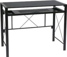 Find Office Star OSP Designs CRS25-3 Creston Desk with Black Frame and BlackTop near me at OFO Orlando