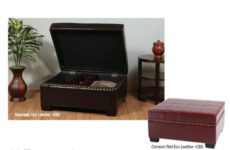 Find Office Star Ave Six DTR3630-CMBD Detour Storage Ottoman with Tray in Cream Eco Leather near me at OFO Orlando