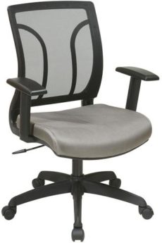 Find Office Star Work Smart EM50727-2 Screen Back Chair with Mesh Seat with Height Adjustable Arms near me at OFO Orlando