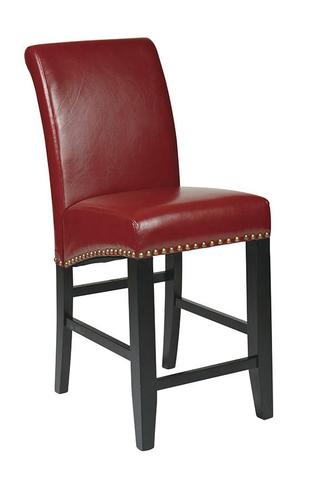 Find Office Star OSP Designs MET8724RD 24" Parsons Barstool near me at OFO Orlando