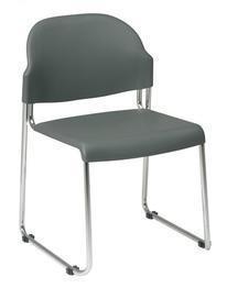 Find Office Star Work Smart STC3230-2 2-Pack Stack Chair with Plastic Seat and Back near me at OFO Orlando