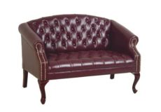 Find Office Star Work Smart TSX1123-JT4 Queen Ann Traditional Ox Blood Sofa near me at OFO Orlando