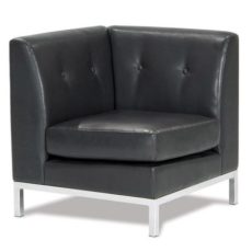 Find Office Star Ave Six WST51C-E34 Wall Street Corner Chair in Espresso Faux Leather near me at OFO Orlando