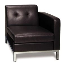 Find Office Star Ave Six WST51RF-E34 Wall Street Arm Chair RAF in Espresso Faux Leather near me at OFO Orlando