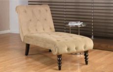 Find Office Star Ave Six CVS72-C27 Curves Tufted Chaise Lounge in Coffee Velvet near me at OFO Orlando