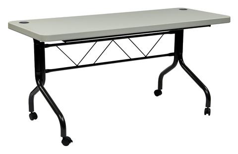 Find Work Smart FT6635 5Õ Resin Multi Purpose Flip Table with Locking Casters near me at OFO Orlando