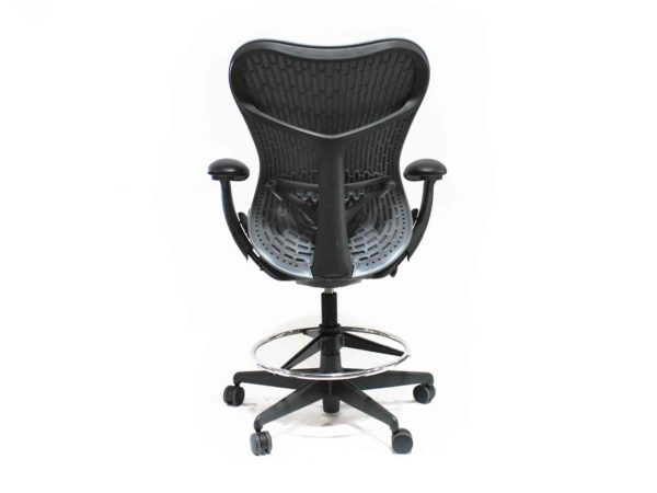 Herman Miller Mirra 2 Bar Height Stool Graphite in Black at Office Furniture Outlet