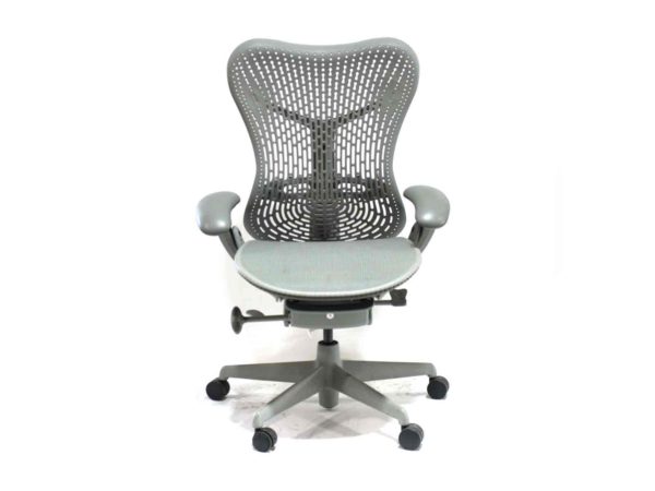 Find used Herman Miller  Mirra 2 bar height stool grays at Office Furniture Outlet