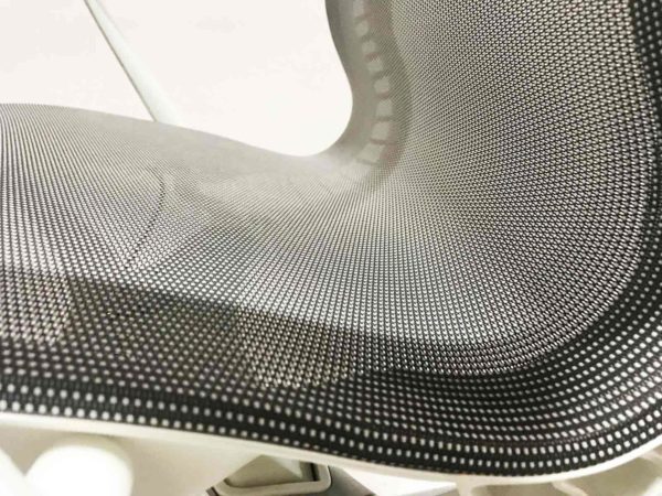 New White The finely tuned elastomeric material creates this chair one-piece seat and back. from Office Furniture Outlet