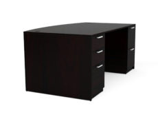 Find used KUL 3641x71 bow desk w/ 1bbf and 1ff ped (esp)s at Office Furniture Outlet