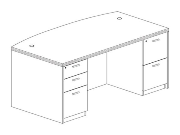 Office Furniture Outlet New 3641x71 Bow Desk