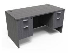 Find used KUL 30x66 desk w/ 2bf ped (gry)s at Office Furniture Outlet