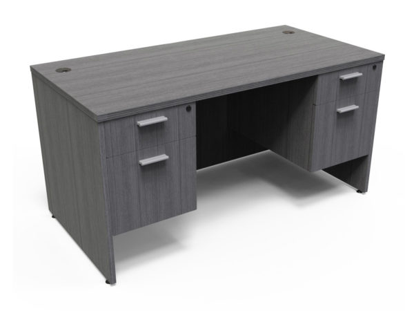 Find used KUL 36x71 desk w/ 2bf ped (gry)s at Office Furniture Outlet
