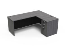 Find used KUL 60x72l desk w/ 1bbf ped (gry)s at Office Furniture Outlet