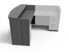 Find used KUL 3036x71 recepetion desk shell (no return) (gry)s at Office Furniture Outlet