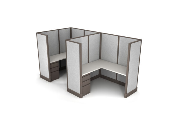 Buy new 5x5 2pack inline cubicles by KUL at Office Furniture Outlet - Orlando