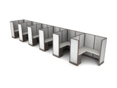 Buy new 5x5 6pack inline cubicles by KUL at Office Furniture Outlet - Orlando