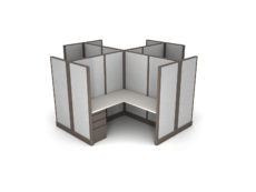 Buy new 5x5 4pack cluster cubicles by KUL at Office Furniture Outlet - Orlando