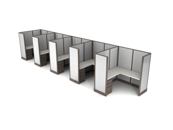 Buy new 6x6 5pack inline cubicles by KUL at Office Furniture Outlet - Orlando
