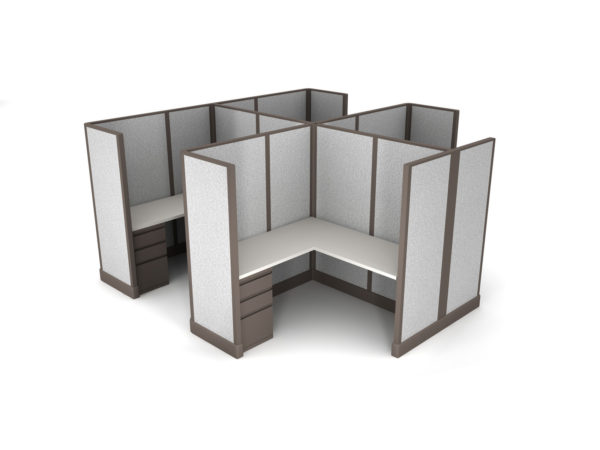 Buy new 6x6 4pack cluster cubicles by KUL at Office Furniture Outlet - Orlando