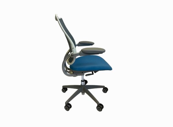 Reupholstered blue Liberty Task Chairs in-stock at OFO Orlando FL
